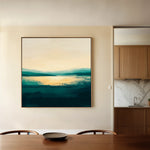 Abstract 779 Canvas Art 16" x 16" / 40 x 40 cm / Black