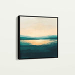 Abstract 779 Canvas Art 16" x 16" / 40 x 40 cm / Black
