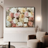 Floral 779 Canvas Art 18" x 24" / 45 x 60 cm / Black