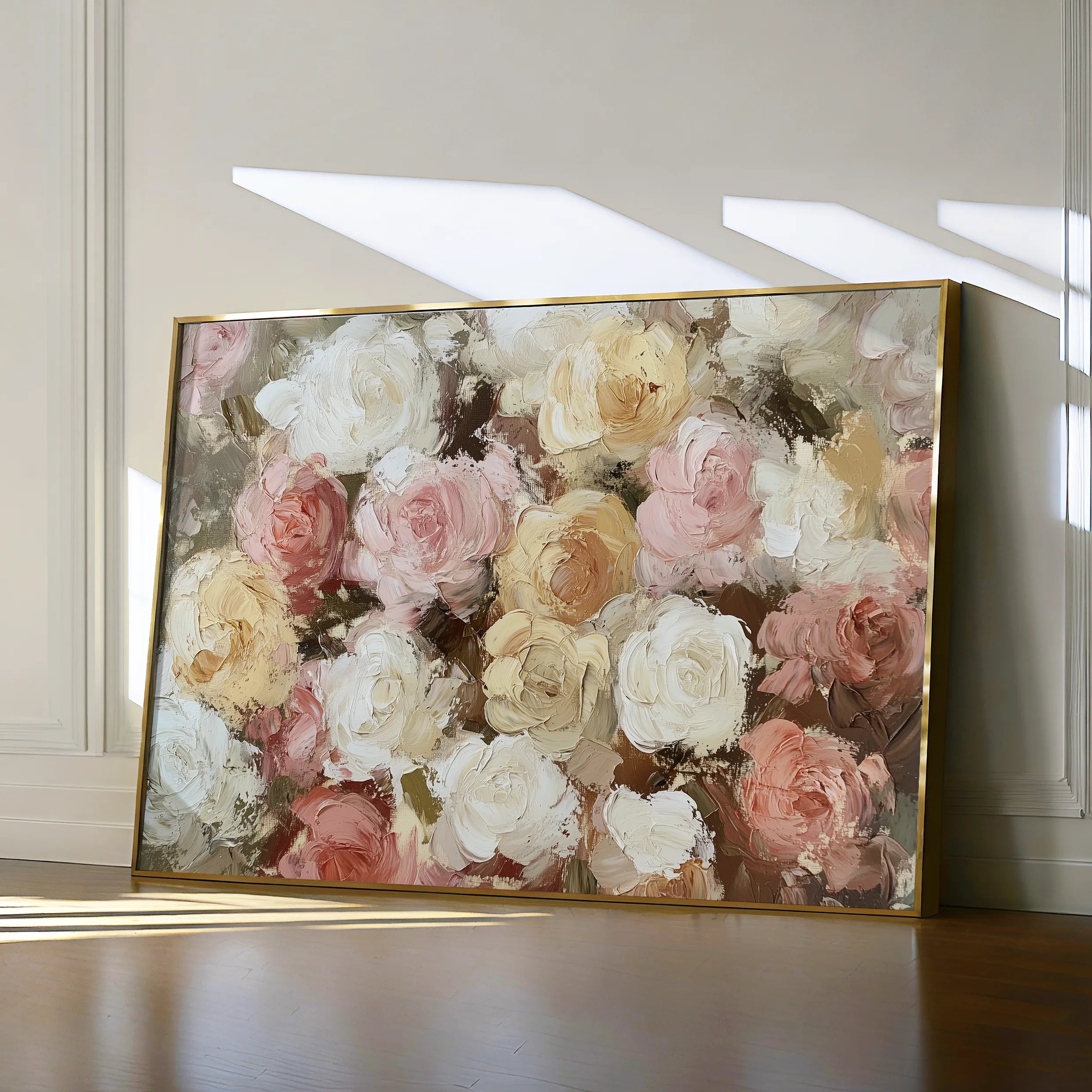 Floral 779 Canvas Art 18" x 24" / 45 x 60 cm / Black