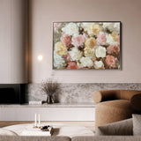 Floral 779 Canvas Art 18" x 24" / 45 x 60 cm / Black