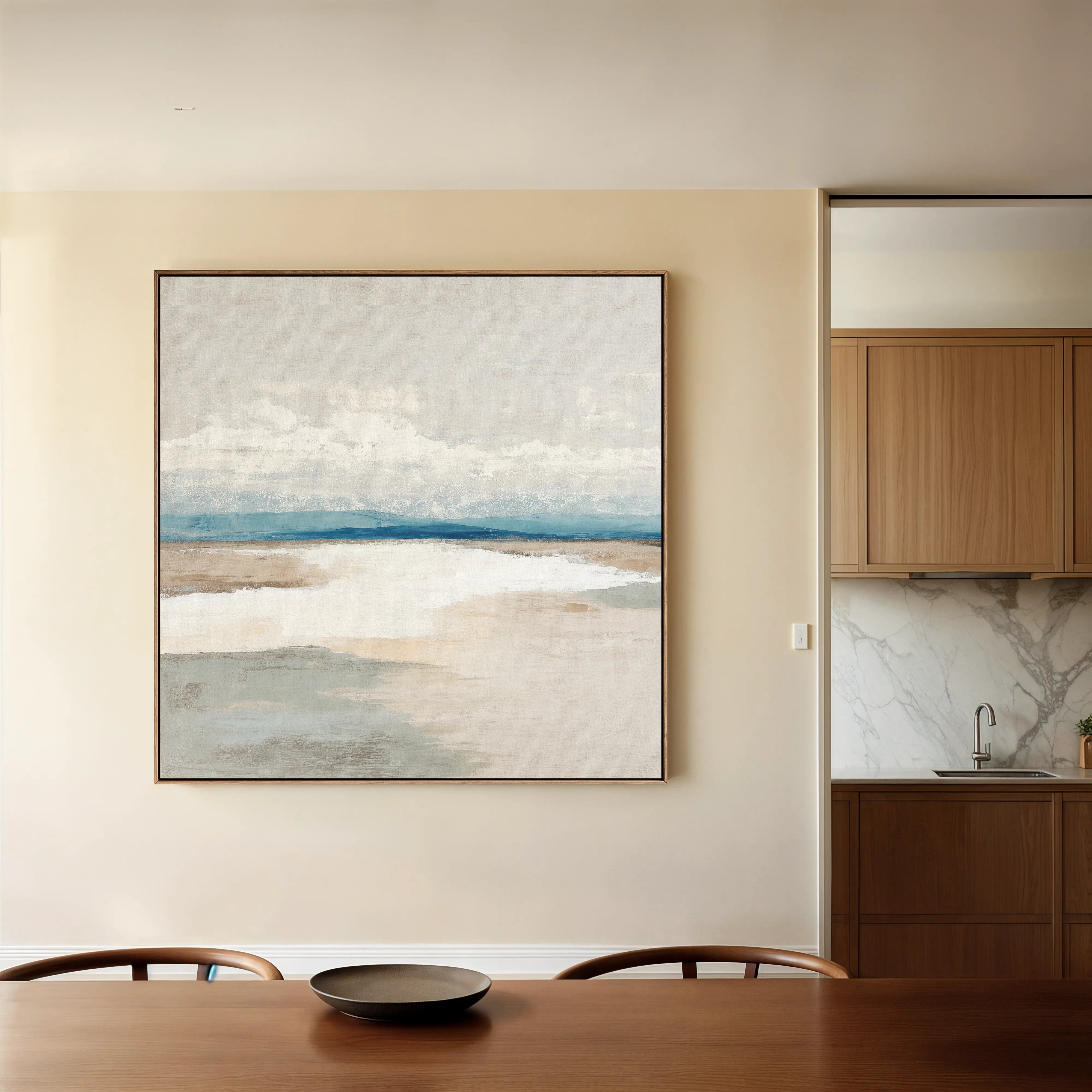 Abstract 780 Canvas Art 16" x 16" / 40 x 40 cm / Black