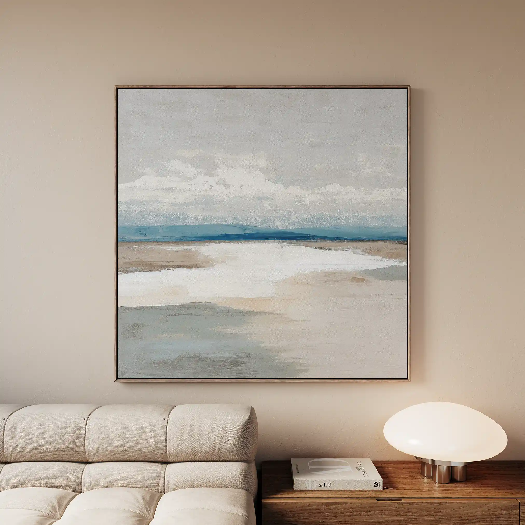 Abstract 780 Canvas Art 16" x 16" / 40 x 40 cm / Black