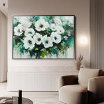 Floral 780 Canvas Art 18" x 24" / 45 x 60 cm / Black