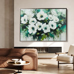 Floral 780 Canvas Art 18" x 24" / 45 x 60 cm / Black