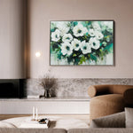 Floral 780 Canvas Art 18" x 24" / 45 x 60 cm / Black