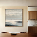 Abstract 781 Canvas Art 16" x 16" / 40 x 40 cm / Black