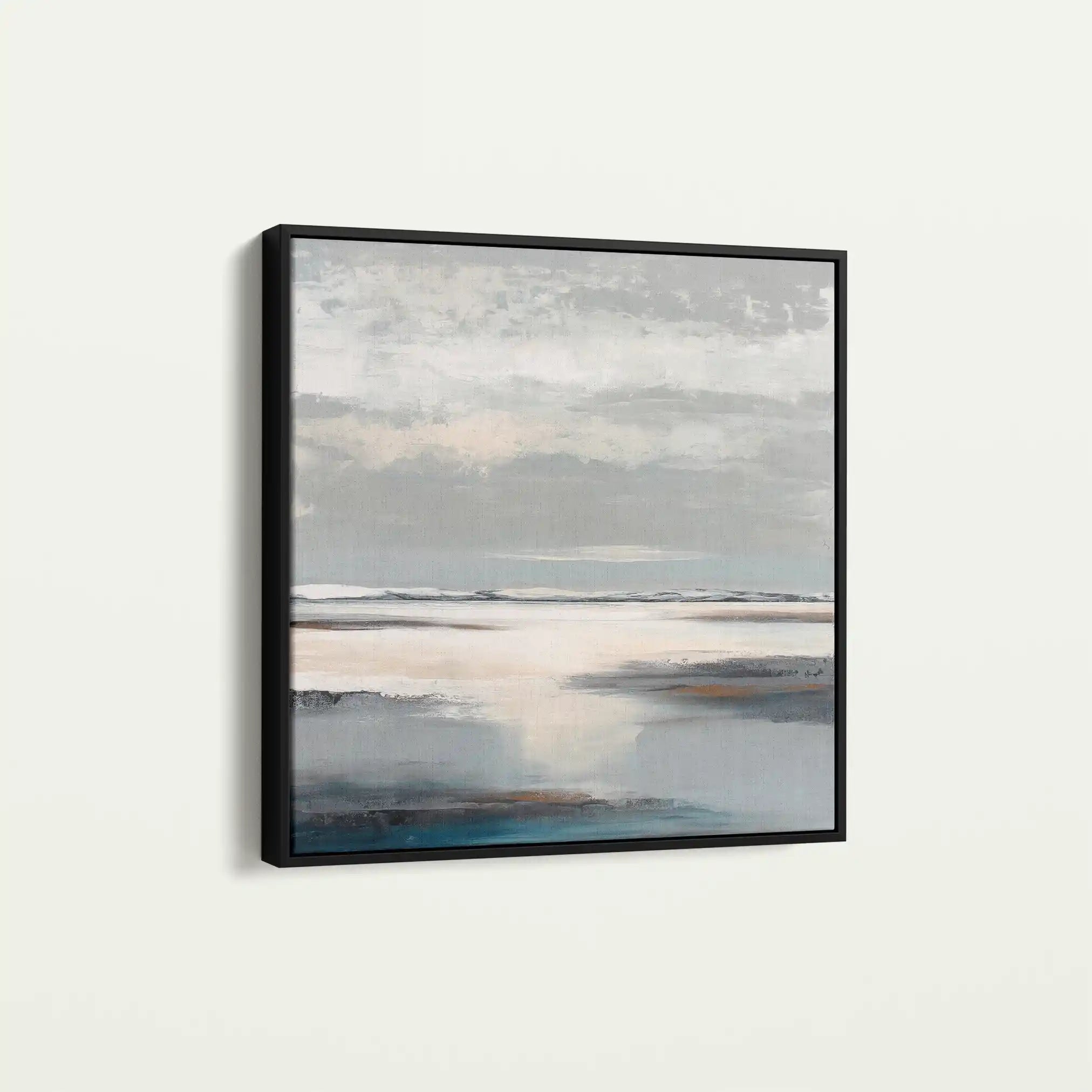 Abstract 781 Canvas Art 16" x 16" / 40 x 40 cm / Black