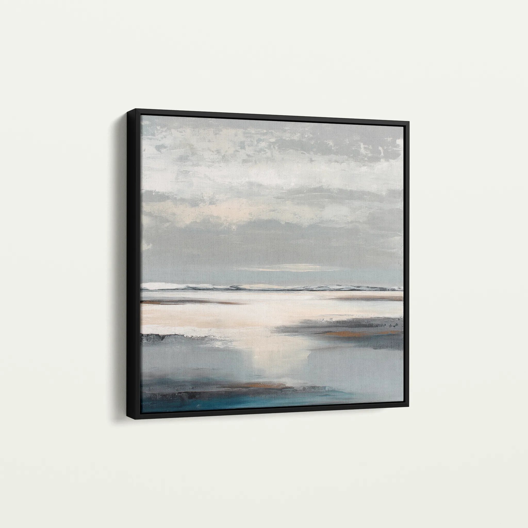 Abstract 781 Canvas Art 16" x 16" / 40 x 40 cm / Black