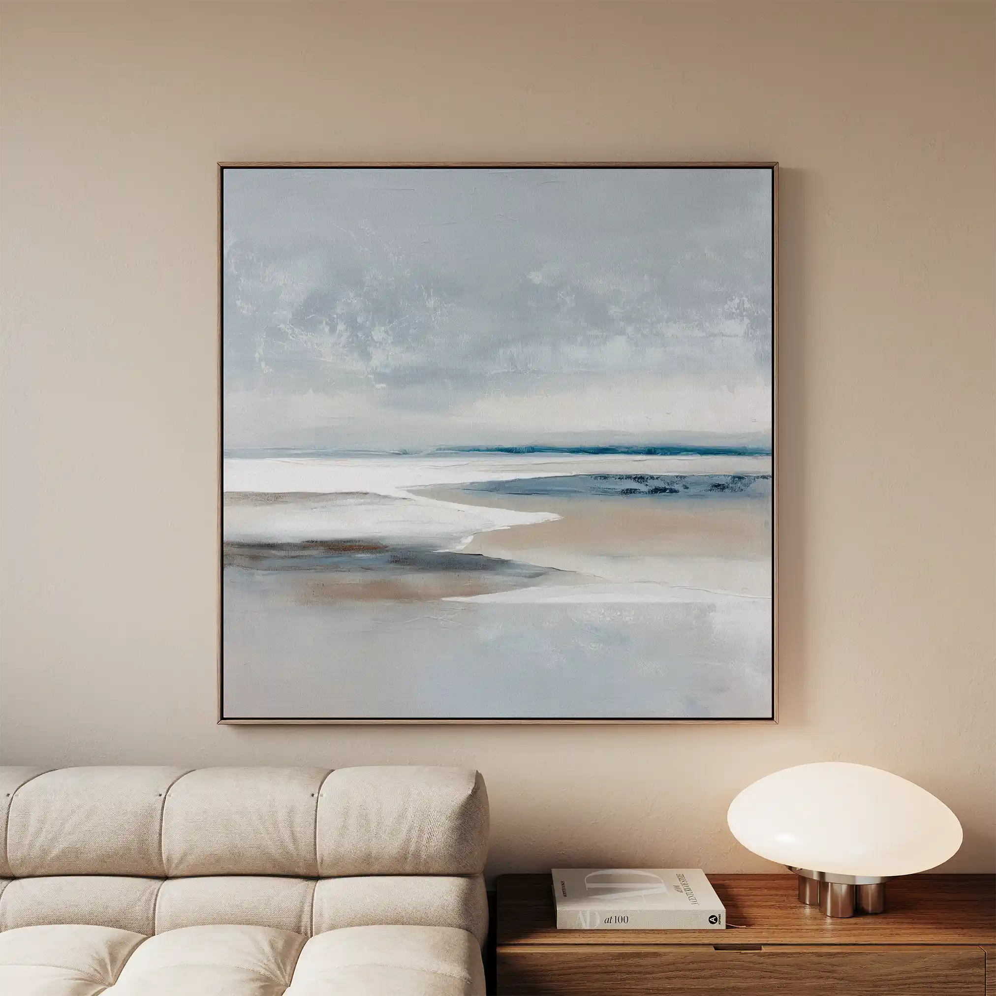 Abstract 782 Canvas Art 16" x 16" / 40 x 40 cm / Black