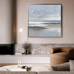 Abstract 782 Canvas Art 16" x 16" / 40 x 40 cm / Black