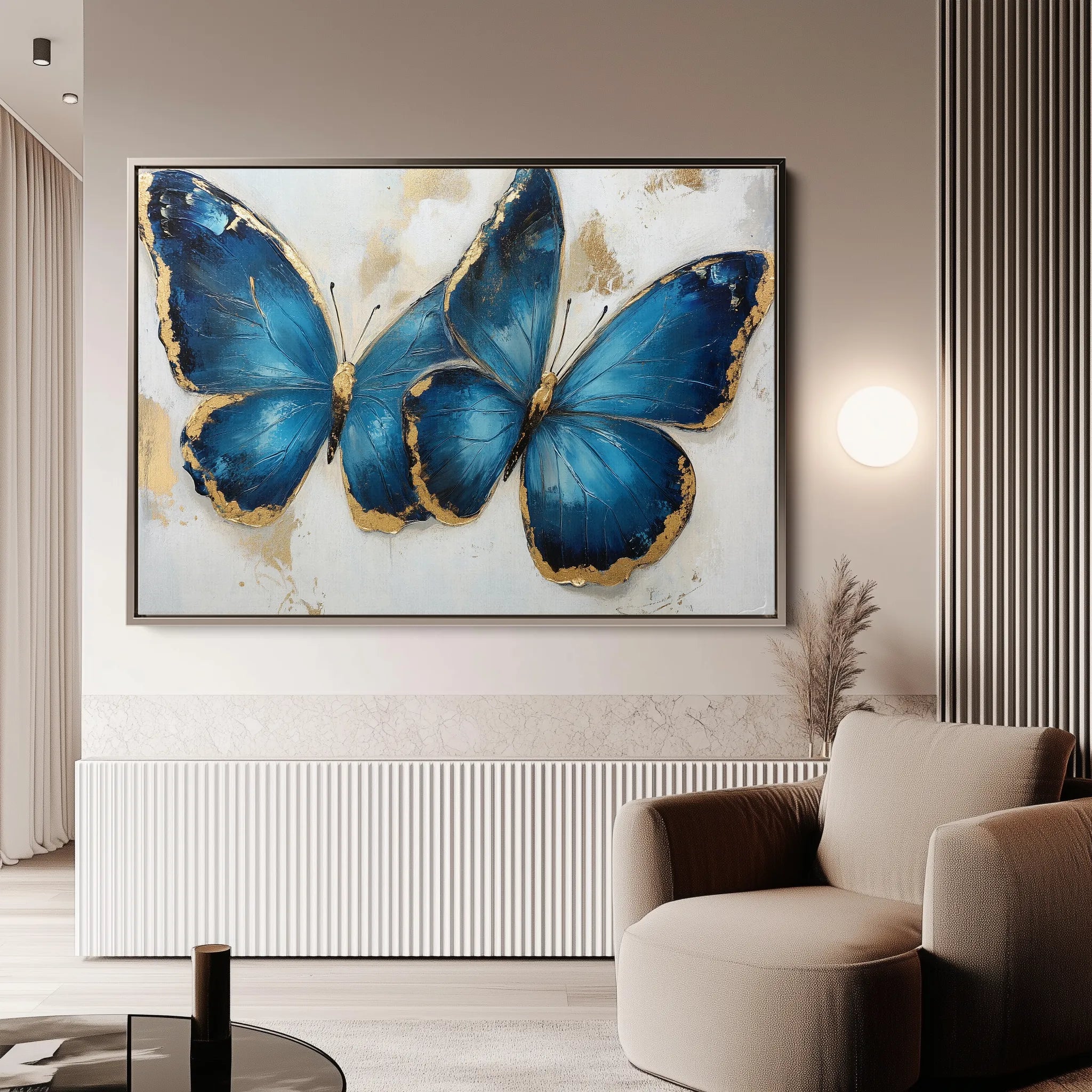 Floral 782 Canvas Art 18" x 24" / 45 x 60 cm / Black