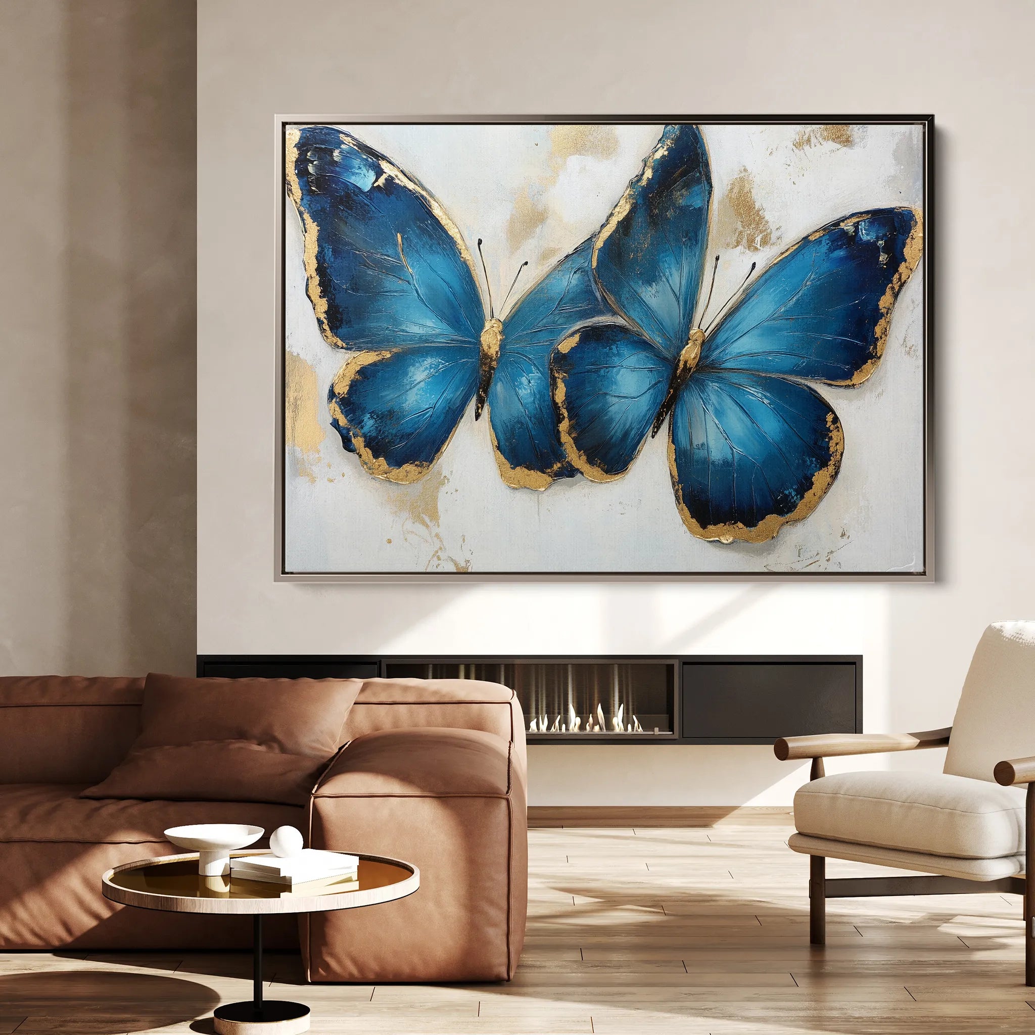 Floral 782 Canvas Art 18" x 24" / 45 x 60 cm / Black