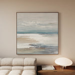 Abstract 783 Canvas Art 16" x 16" / 40 x 40 cm / Black