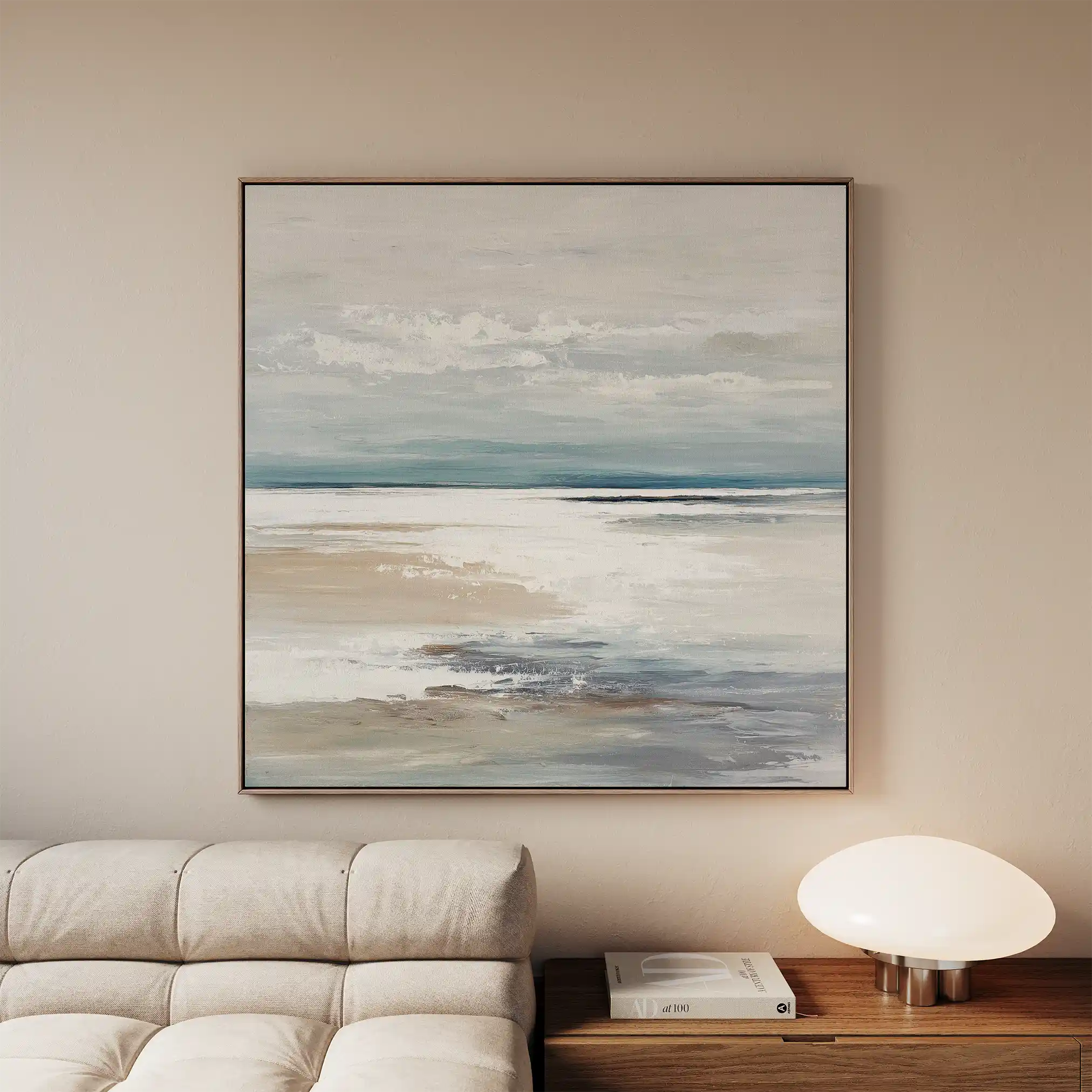 Abstract 783 Canvas Art 16" x 16" / 40 x 40 cm / Black