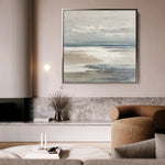 Abstract 783 Canvas Art 16" x 16" / 40 x 40 cm / Black