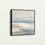 Abstract 783 Canvas Art 16" x 16" / 40 x 40 cm / Black