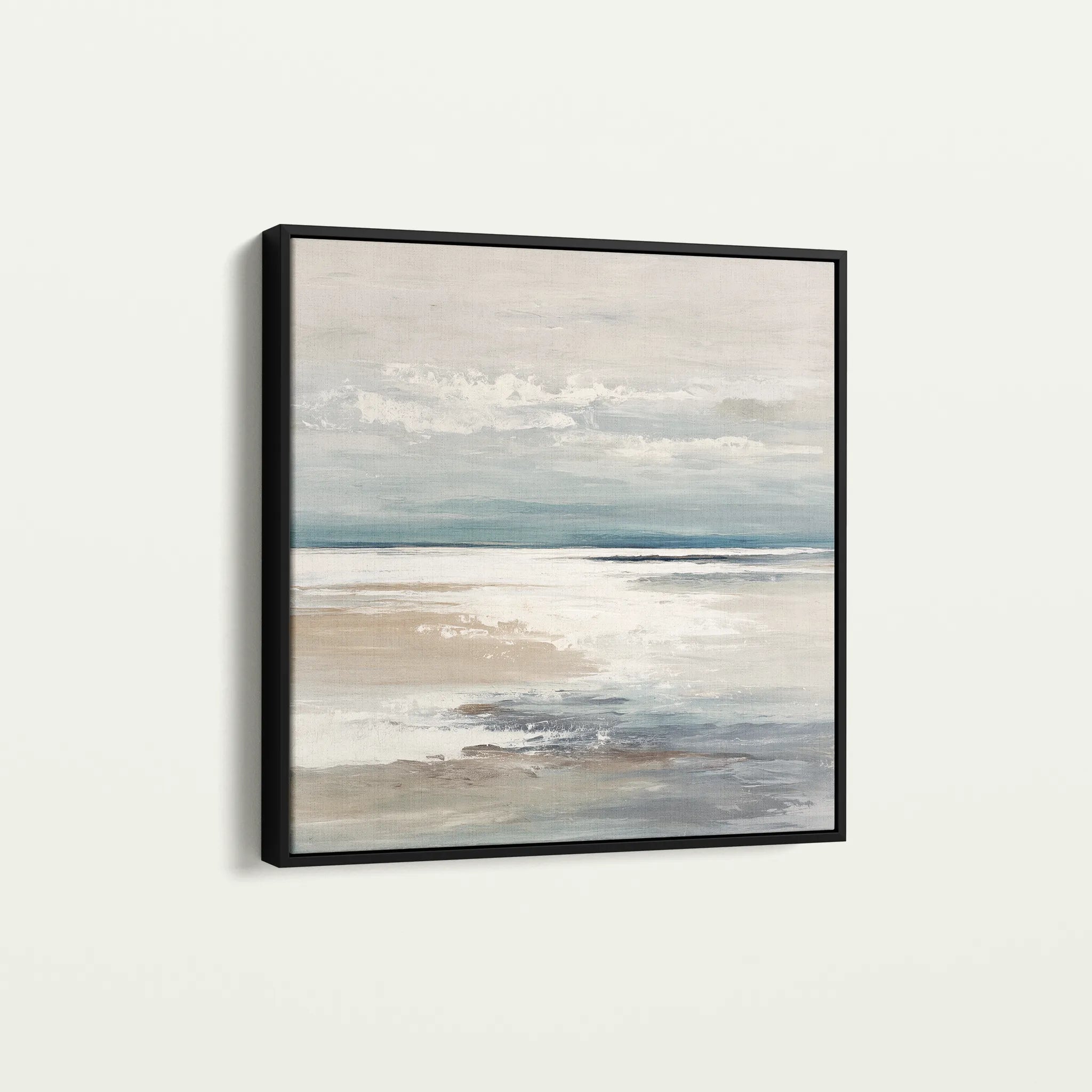 Abstract 783 Canvas Art 16" x 16" / 40 x 40 cm / Black