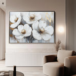 Floral 783 Canvas Art 18" x 24" / 45 x 60 cm / Black