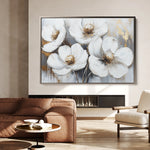 Floral 783 Canvas Art 18" x 24" / 45 x 60 cm / Black