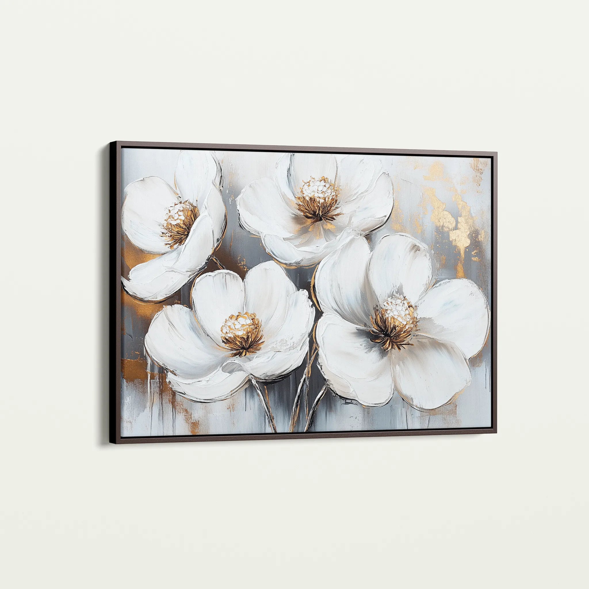 Floral 783 Canvas Art 18" x 24" / 45 x 60 cm / Black