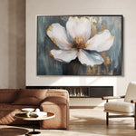Floral 784 Canvas Art 18" x 24" / 45 x 60 cm / Black
