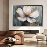 Floral 784 Canvas Art 18" x 24" / 45 x 60 cm / Black