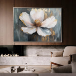 Floral 784 Canvas Art 18" x 24" / 45 x 60 cm / Black