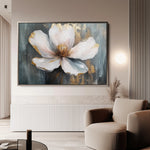 Floral 784 Canvas Art 18" x 24" / 45 x 60 cm / Black