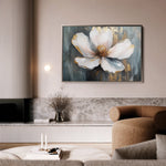 Floral 784 Canvas Art 18" x 24" / 45 x 60 cm / Black