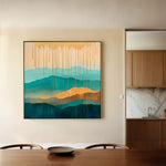 Abstract 785 Canvas Art 16" x 16" / 40 x 40 cm / Black