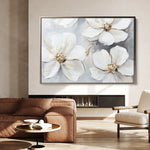 Floral 785 Canvas Art 18" x 24" / 45 x 60 cm / Black
