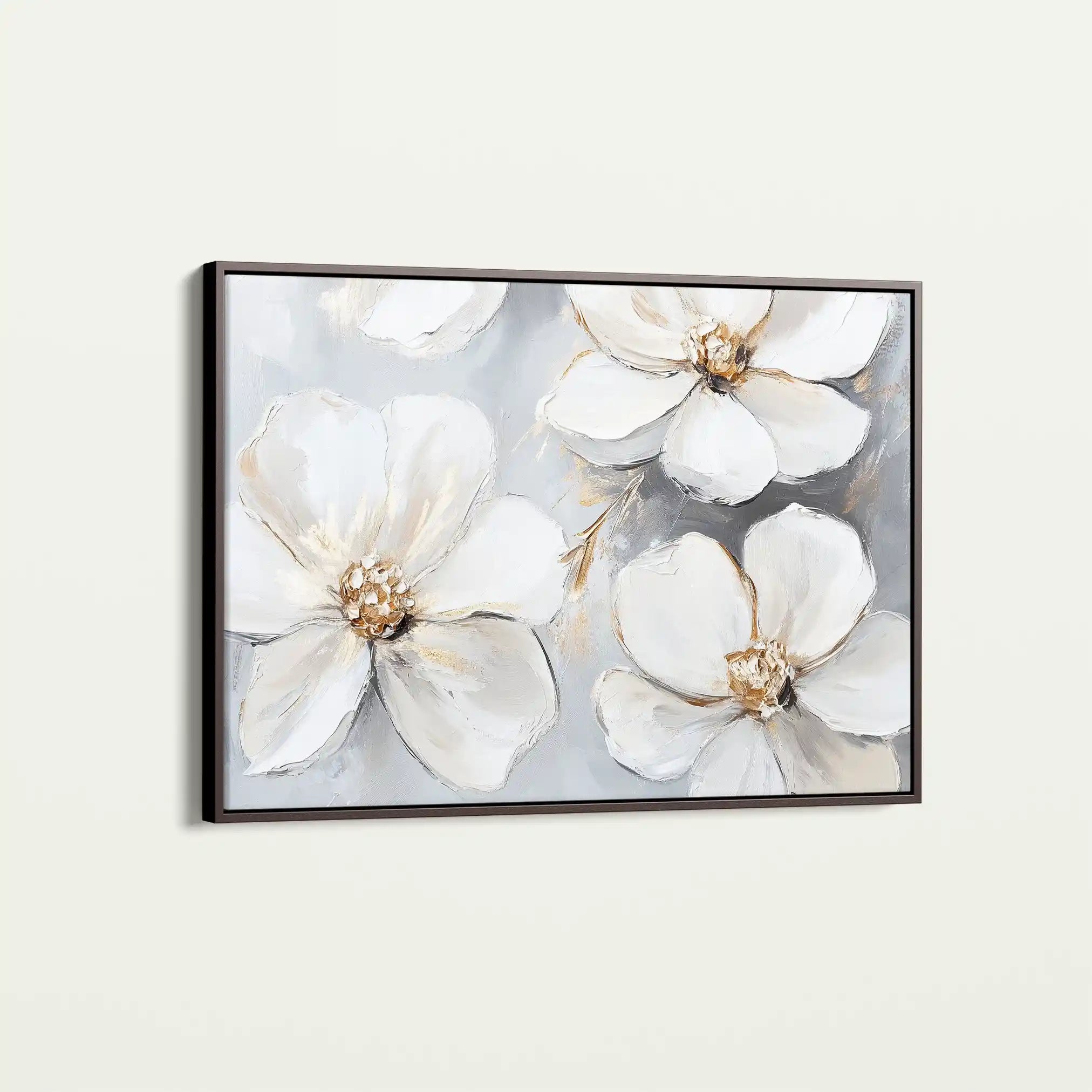 Floral 785 Canvas Art 60 x 40 cm / Black