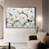 Floral 786 Canvas Art 18" x 24" / 45 x 60 cm / Black