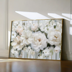 Floral 786 Canvas Art 60 x 40 cm / Black