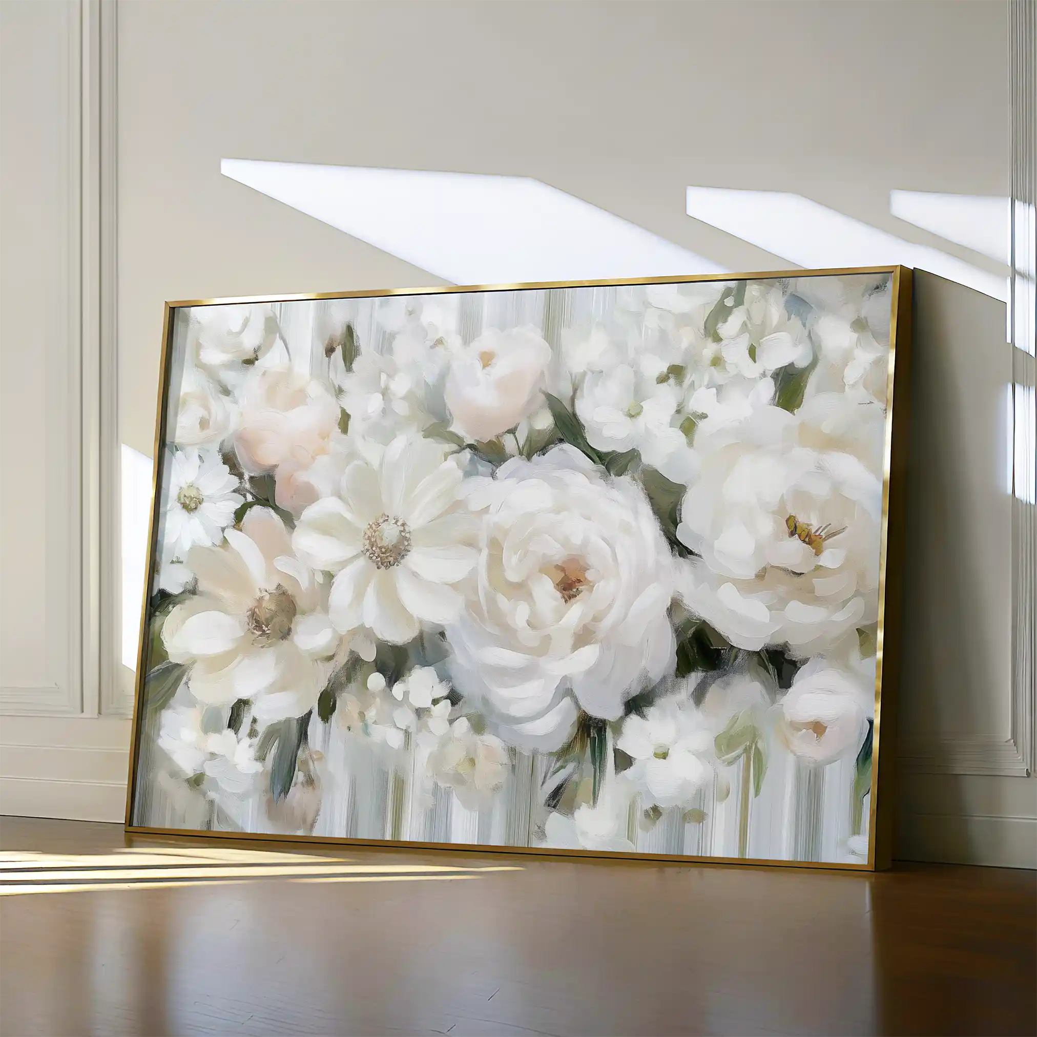 Floral 786 Canvas Art 60 x 40 cm / Black