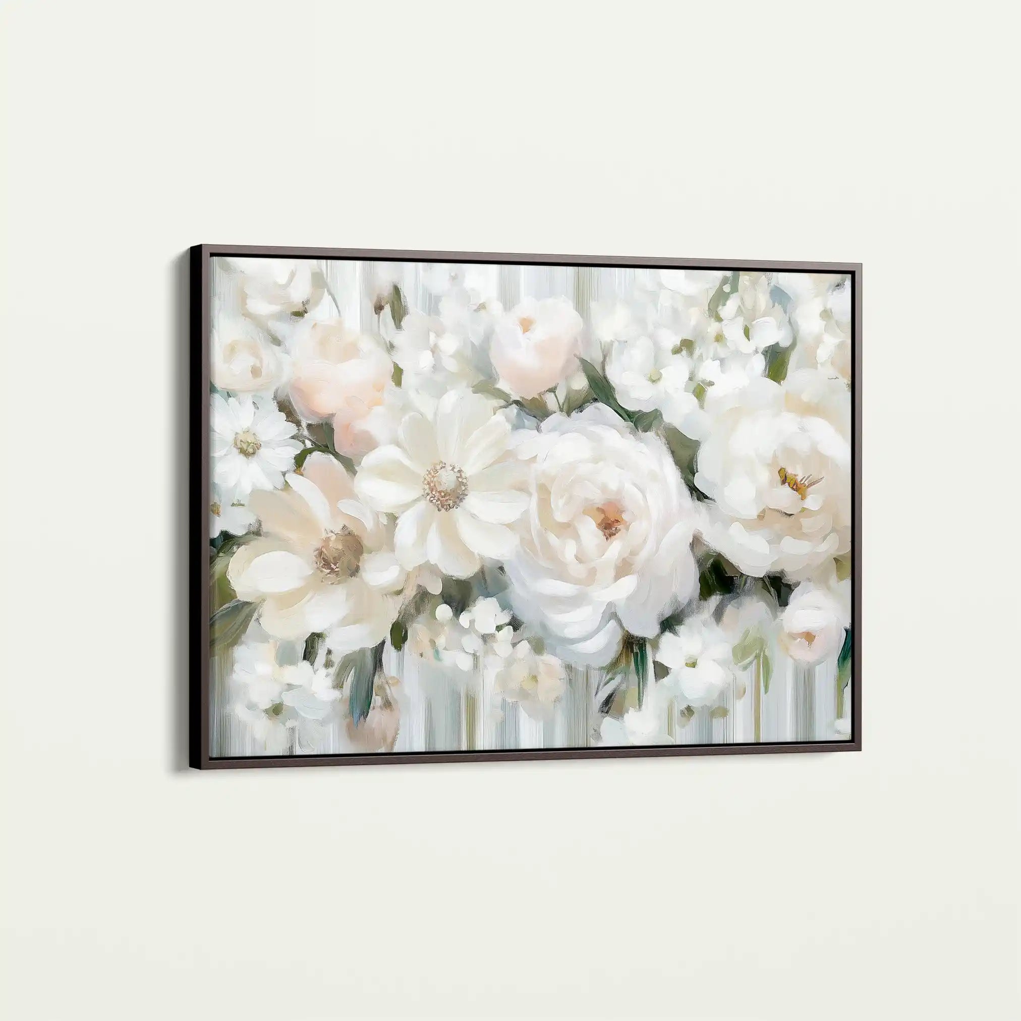 Floral 786 Canvas Art 60 x 40 cm / Black
