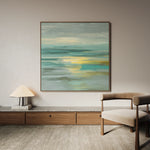 Abstract 787 Canvas Art 16" x 16" / 40 x 40 cm / Black