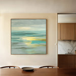 Abstract 787 Canvas Art 16" x 16" / 40 x 40 cm / Black