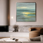 Abstract 787 Canvas Art 16" x 16" / 40 x 40 cm / Black