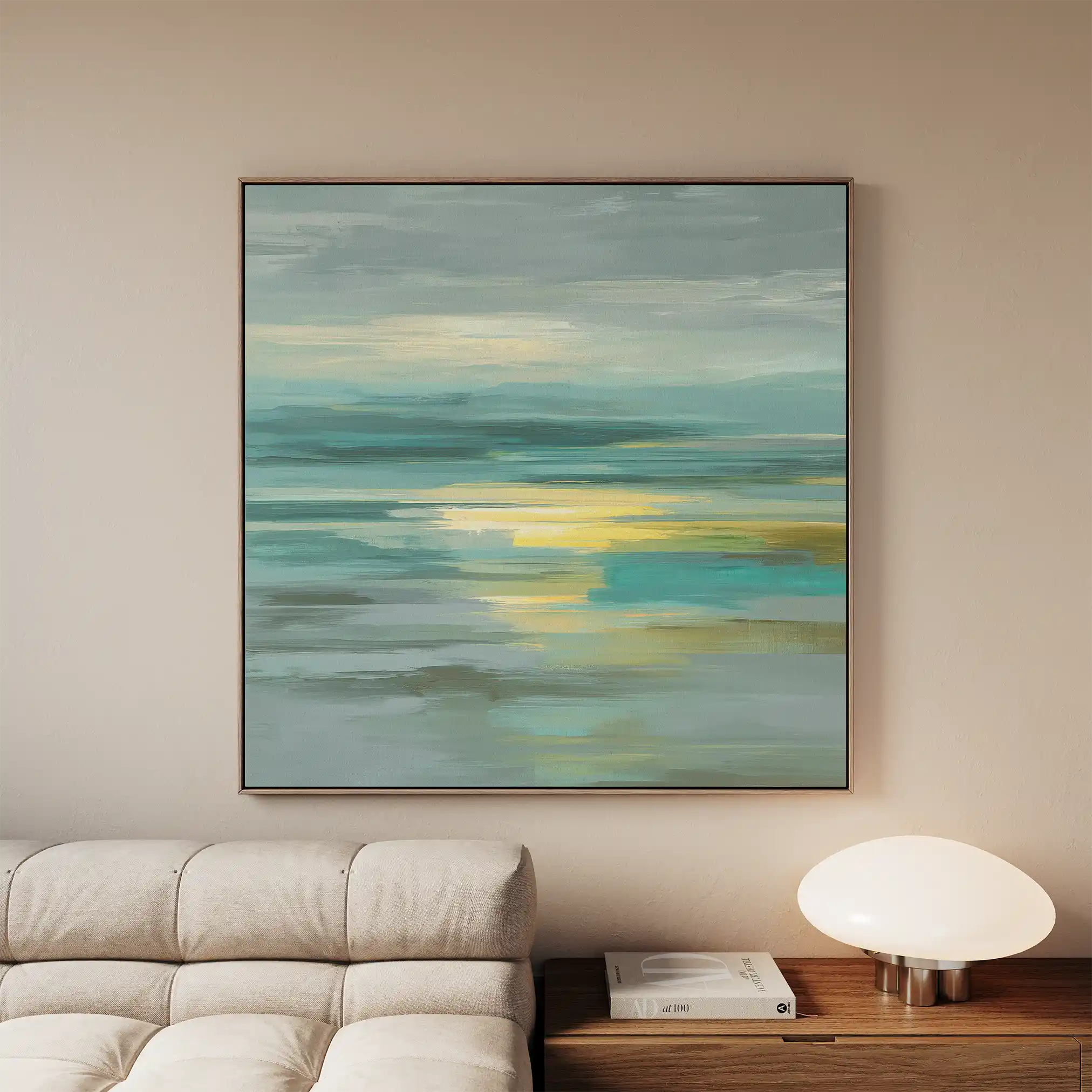 Abstract 787 Canvas Art 60 x 60 cm / Black