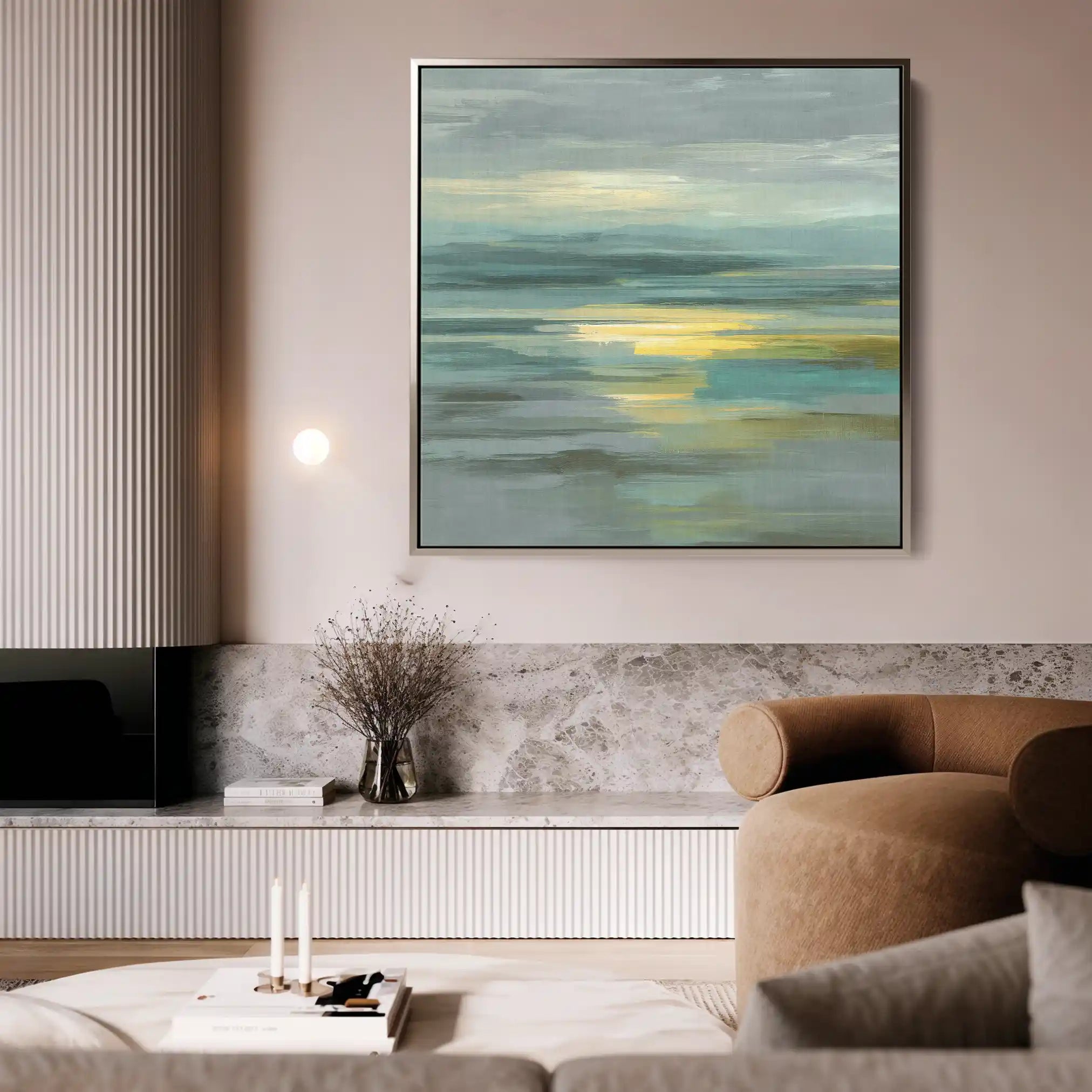 Abstract 787 Canvas Art 60 x 60 cm / Black