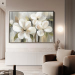 Floral 787 Canvas Art 18" x 24" / 45 x 60 cm / Black