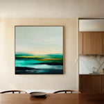 Abstract 788 Canvas Art 16" x 16" / 40 x 40 cm / Black