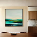 Abstract 788 Canvas Art 16" x 16" / 40 x 40 cm / Black