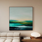Abstract 788 Canvas Art 16" x 16" / 40 x 40 cm / Black