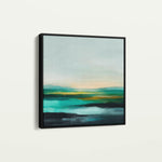Abstract 788 Canvas Art 16" x 16" / 40 x 40 cm / Black