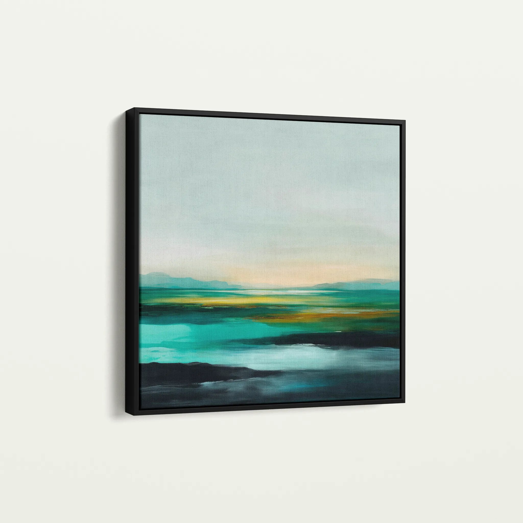 Abstract 788 Canvas Art 16" x 16" / 40 x 40 cm / Black