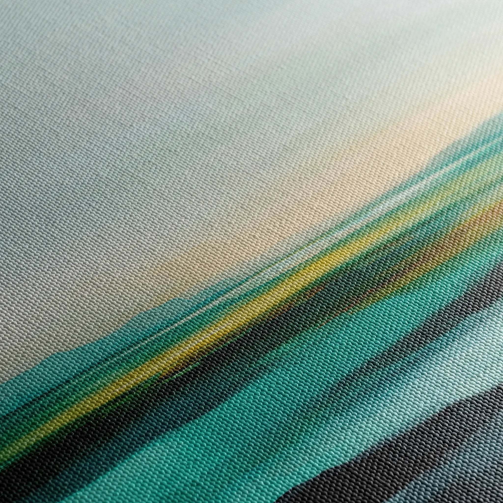 Abstract 788 Canvas Art 16" x 16" / 40 x 40 cm / Black