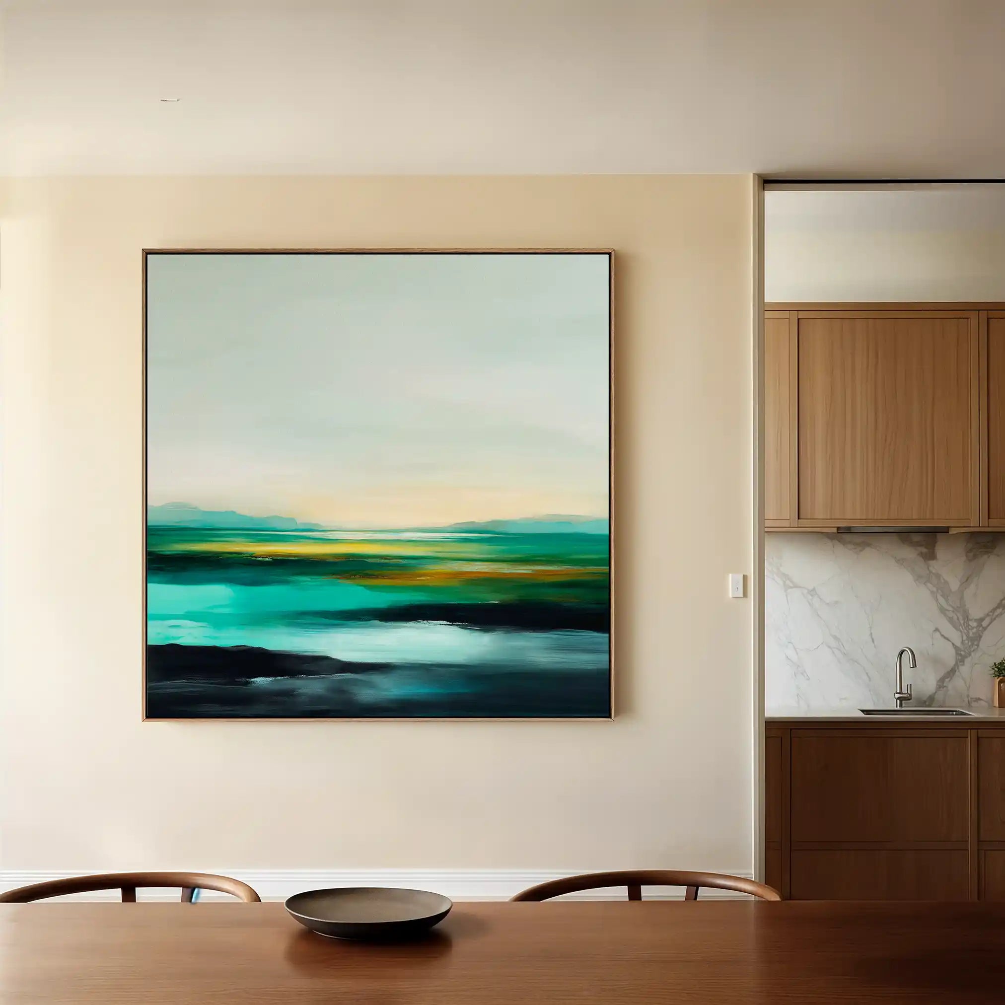Abstract 788 Canvas Art 60 x 60 cm / Black